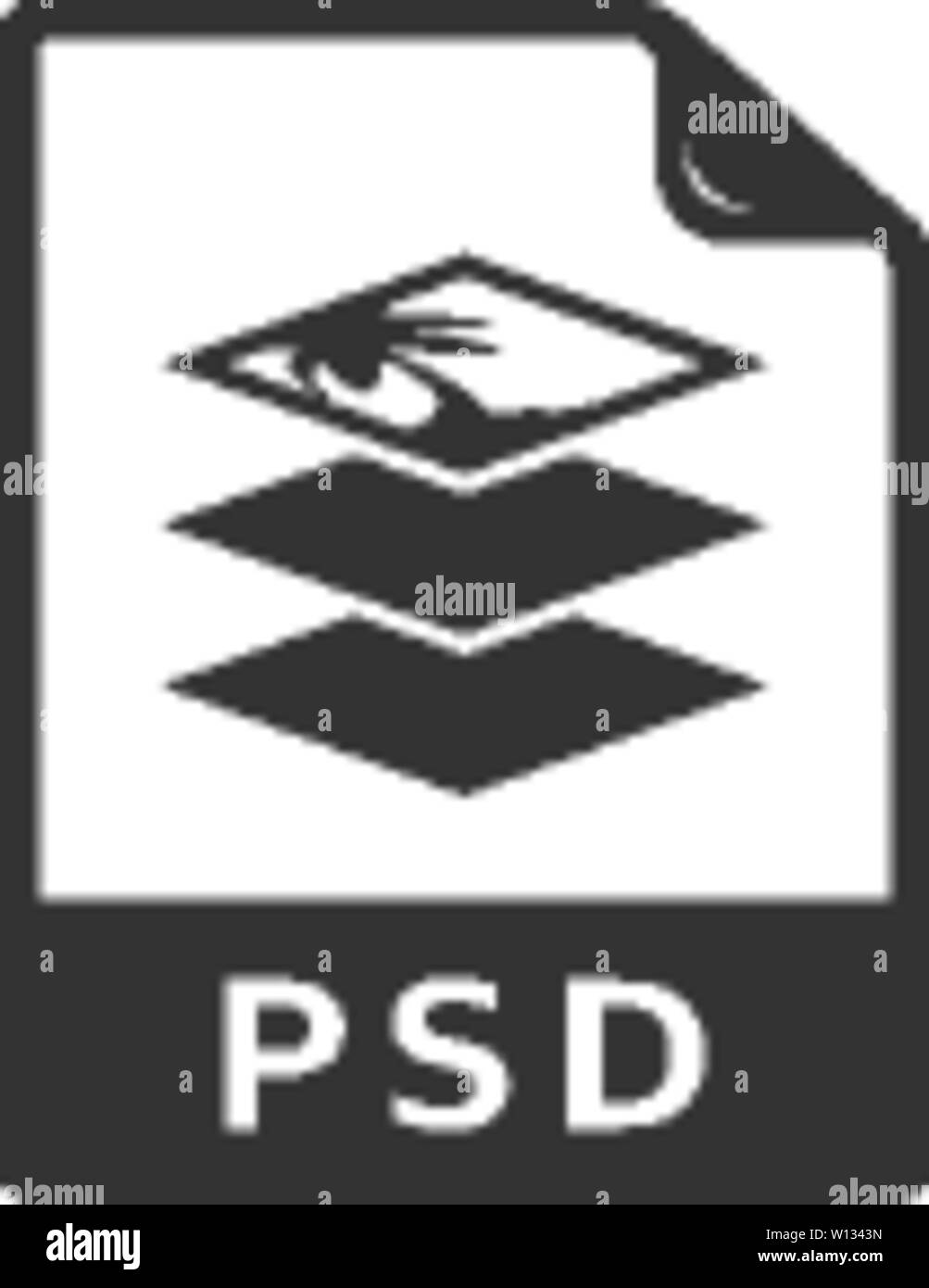 Editor di PIxel formato file icona nel singolo colore. Foto di immagine effetti di manipolazione file della fotocamera del computer Illustrazione Vettoriale