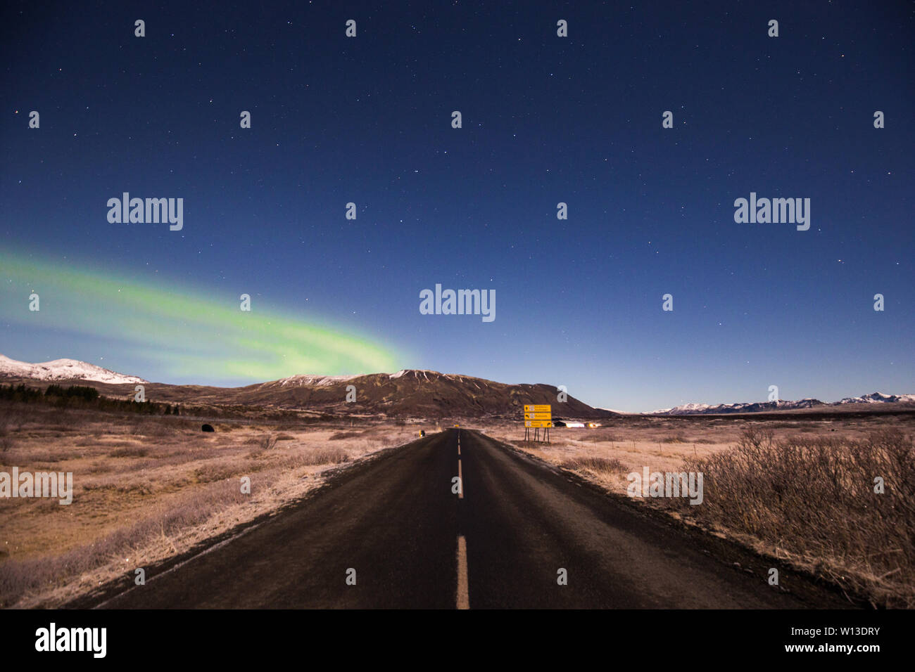 Islandese Aurora Foto Stock