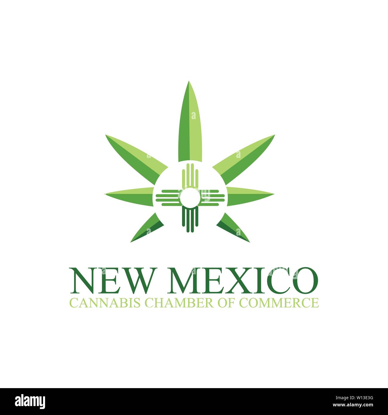 Cannabis leaf messicano con icona bandiera design Illustrazione Vettoriale