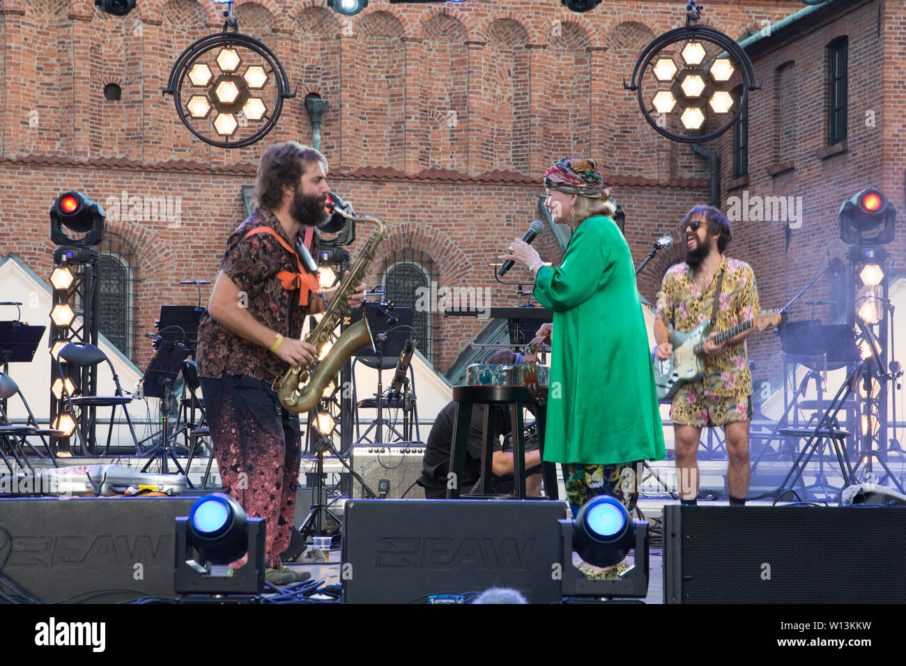 Cracovia, in Polonia. Il 29 giugno 2019. 29 Cultura Ebraica Festival (Festiwal Kultury Żydowskiej) - Szalom su Szeroka Street (Szalom na Szerokiej) Foto Stock