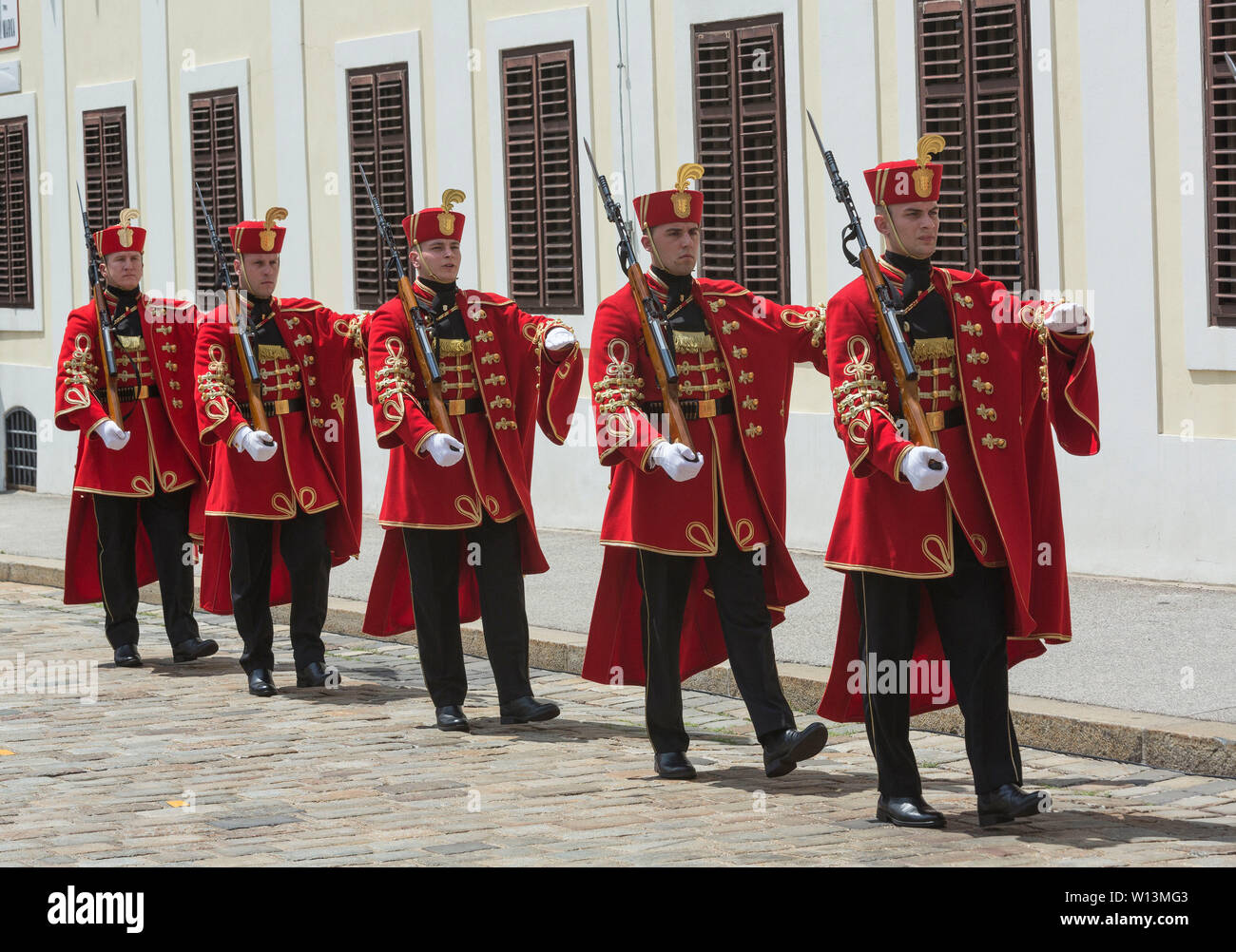 Il croato la guardia nazionale Foto Stock