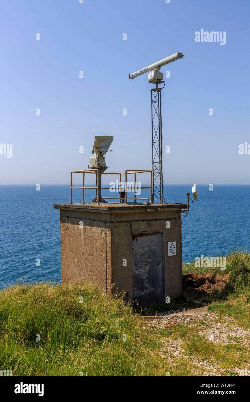 Stazione radar, mod, nelle vicinanze Lulworth cove, Dorset, England, Regno Unito Foto Stock