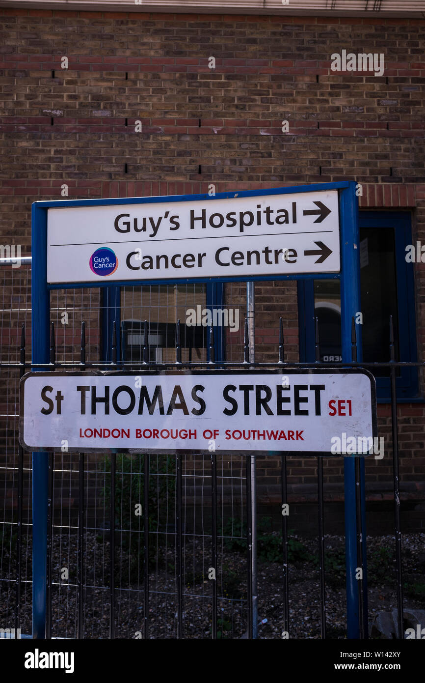 Guy's Hospital, ragazzo & San Tommaso' NHS Foundation Trust, Bermondsey Borough di Southwark, Londra, Inghilterra, Regno Unito Foto Stock