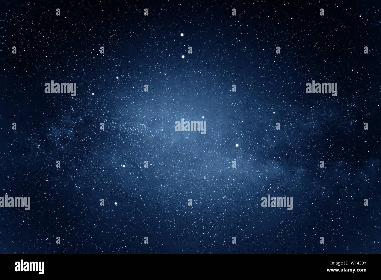 Via lattea nel cielo notturno. Foto Stock