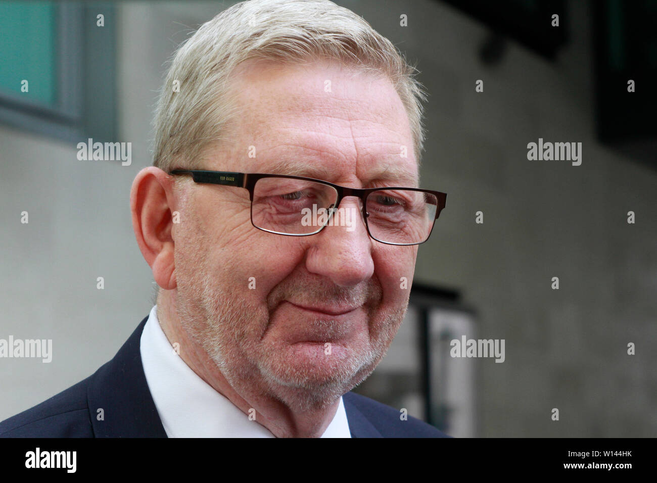 Londra, Regno Unito, 30 giugno 2019. Len McCluskey Segretario generale di Unite visto negli studi della BBC a Londra Foto Stock