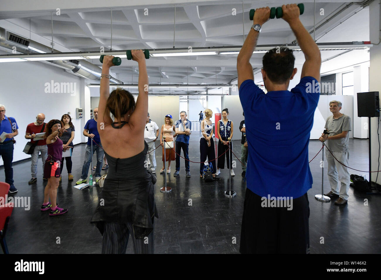 Roma, Italia. Il 30 giugno, 2019. La sala fitness del Convegno nazionale della vita 120 da Adriano Panzironi (Luigi Mistrulli/fotogramma, Roma - 2019-06-30) p.s. Credit: Indipendente Photo Agency Srl/Alamy Live News Foto Stock