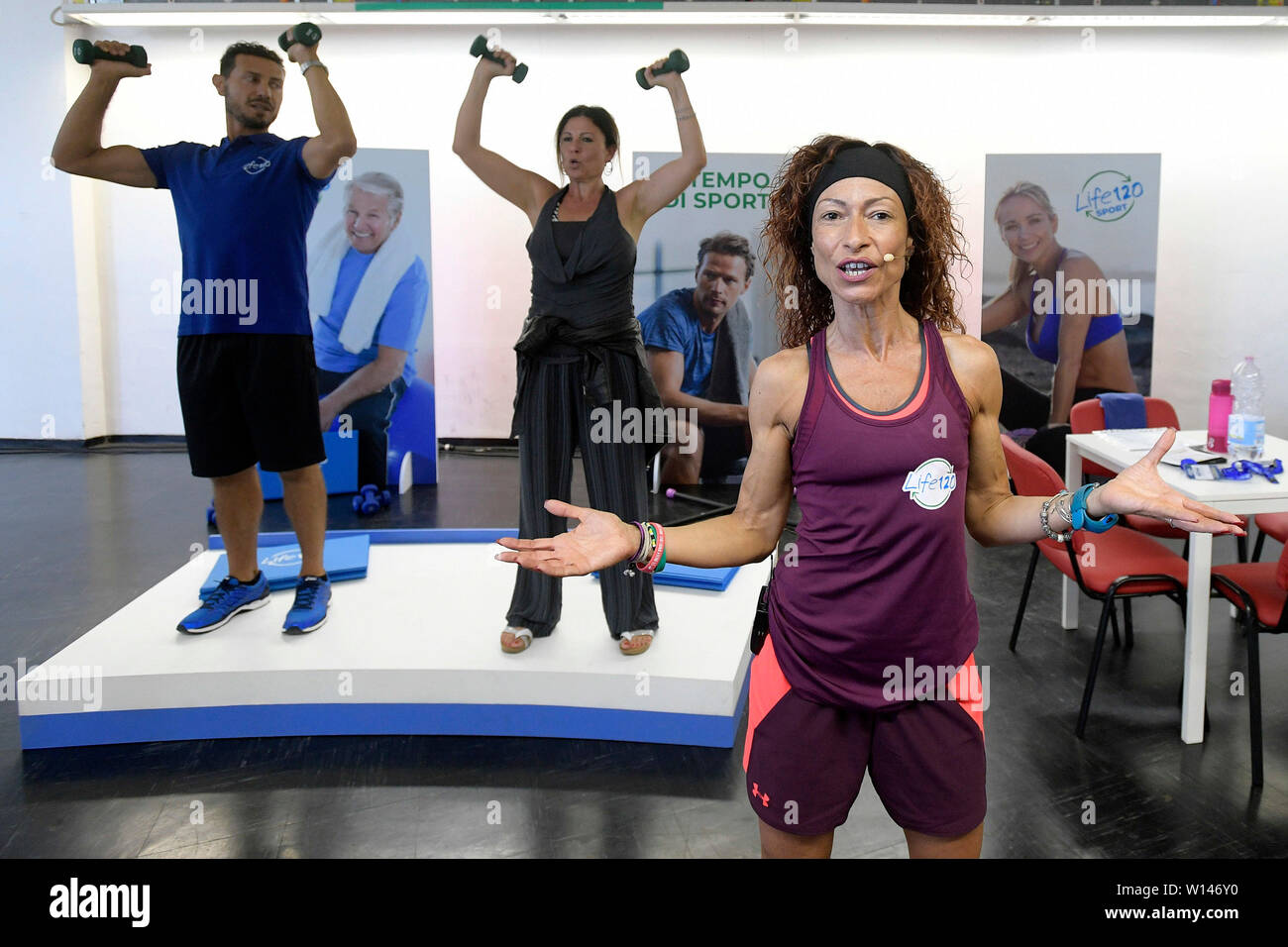 Roma, Italia. Il 30 giugno, 2019. La sala fitness del Convegno nazionale della vita 120 da Adriano Panzironi (Luigi Mistrulli/fotogramma, Roma - 2019-06-30) p.s. Credit: Indipendente Photo Agency Srl/Alamy Live News Foto Stock