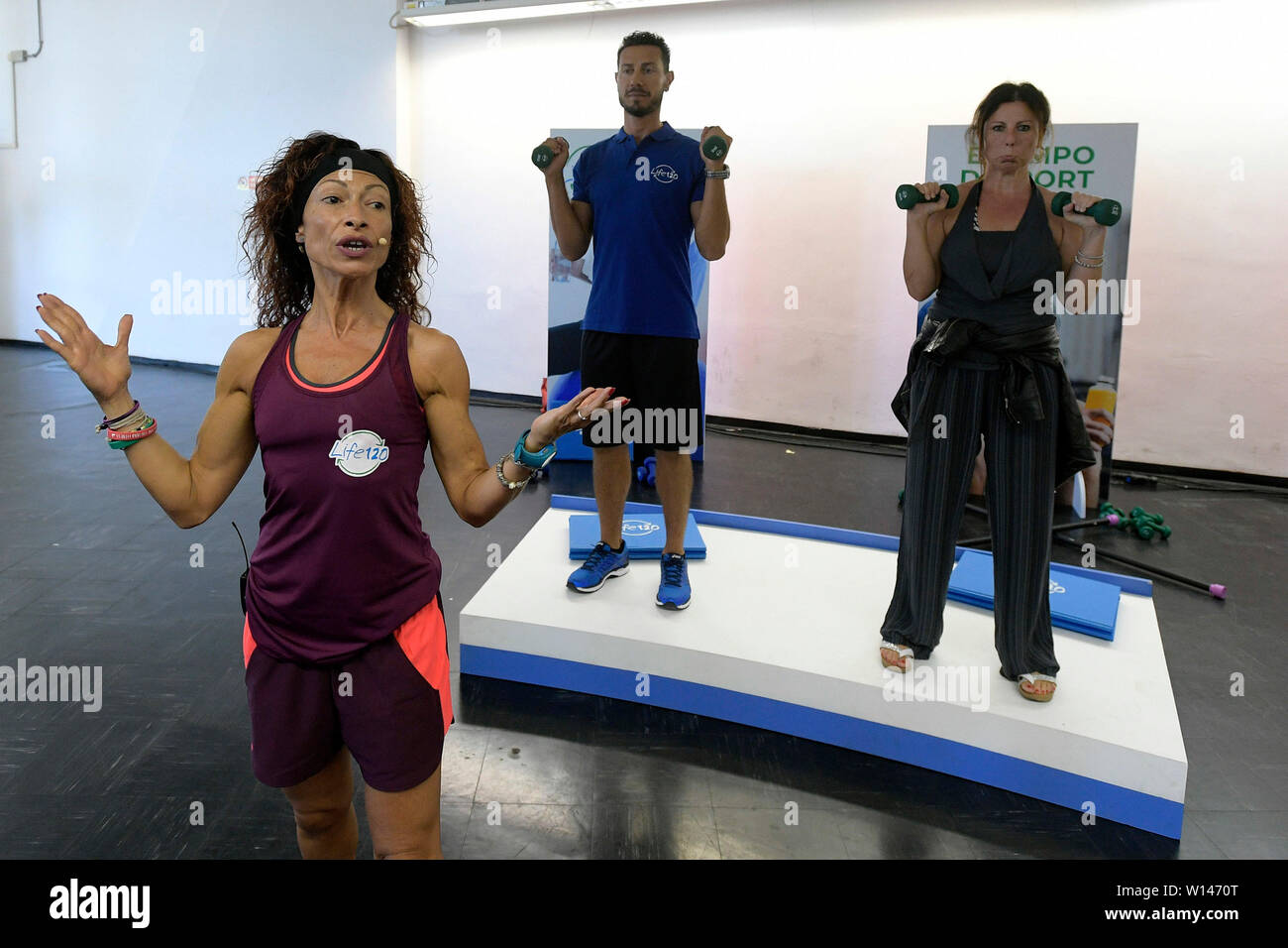 Roma, Italia. Il 30 giugno, 2019. La sala fitness del Convegno nazionale della vita 120 da Adriano Panzironi (Luigi Mistrulli/fotogramma, Roma - 2019-06-30) p.s. Credit: Indipendente Photo Agency Srl/Alamy Live News Foto Stock