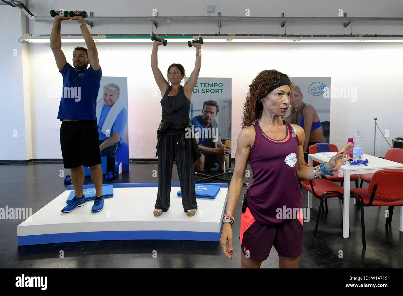 Roma, Italia. Il 30 giugno, 2019. La sala fitness del Convegno nazionale della vita 120 da Adriano Panzironi (Luigi Mistrulli/fotogramma, Roma - 2019-06-30) p.s. Credit: Indipendente Photo Agency Srl/Alamy Live News Foto Stock