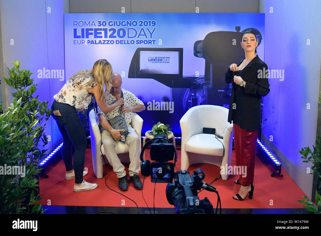 Roma, Italia. Il 30 giugno, 2019. Registrazione delle testimonianze alla convention nazionale della vita 120 da Adriano Panzironi (Luigi Mistrulli/fotogramma, Roma - 2019-06-30) p.s. Credit: Indipendente Photo Agency Srl/Alamy Live News Foto Stock