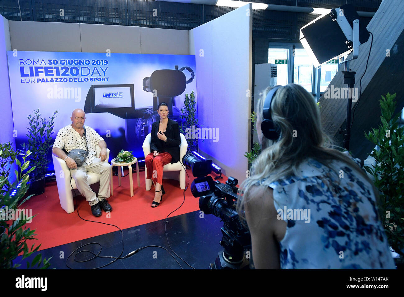 Roma, Italia. Il 30 giugno, 2019. Registrazione delle testimonianze alla convention nazionale della vita 120 da Adriano Panzironi (Luigi Mistrulli/fotogramma, Roma - 2019-06-30) p.s. Credit: Indipendente Photo Agency Srl/Alamy Live News Foto Stock
