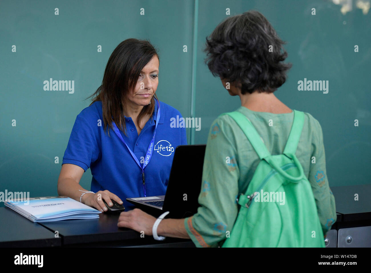 Roma, Italia. Il 30 giugno, 2019. Registrazione dei partecipanti alla Convention nazionale della vita 120 da Adriano Panzironi (Luigi Mistrulli/fotogramma, Roma - 2019-06-30) p.s. Credit: Indipendente Photo Agency Srl/Alamy Live News Foto Stock