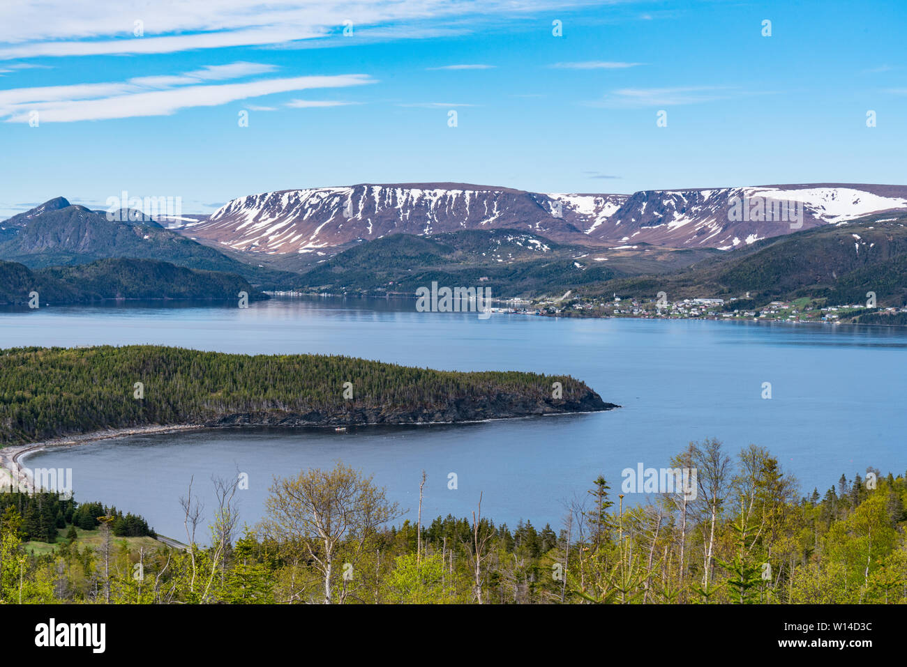 Wild Cove su Bonne Bay Terranova vicino Parco Nazionale Gros Morne Foto Stock
