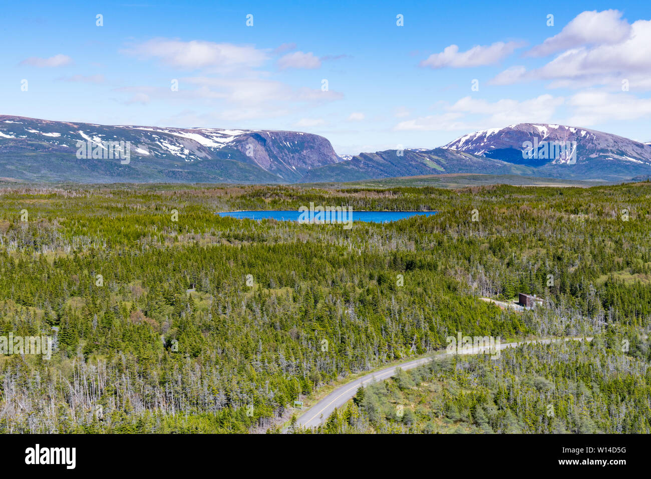 Vista dal Berry Hill del Parco Nazionale Gros Morne, Terranova, Canada Foto Stock