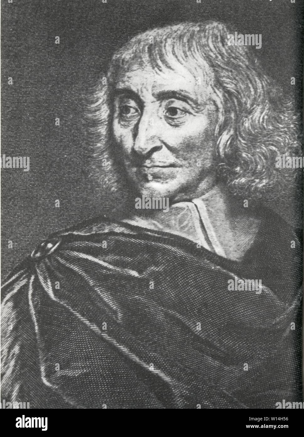 ROBERT ARNAULD D'ANDILLY.rotocalco d'après un tableau de Philippe de Champaigne Foto Stock