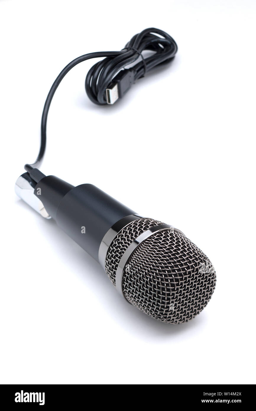 Fifine microfono PC,Fifine Plug&Play Home Studio cardioide USB Microfono a condensatore Foto Stock