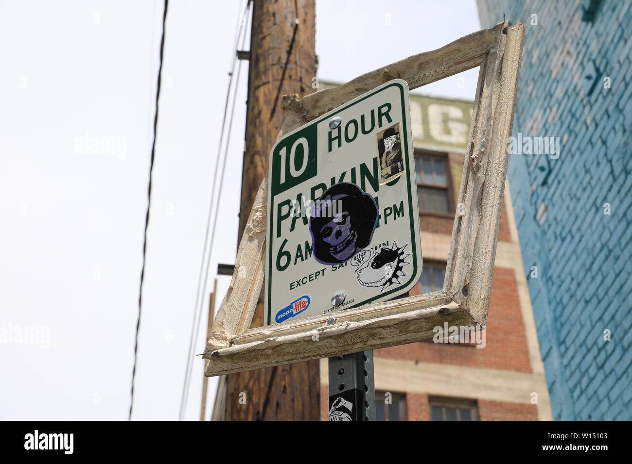 Il famoso quartiere artistico nel centro di Los Angeles Foto Stock