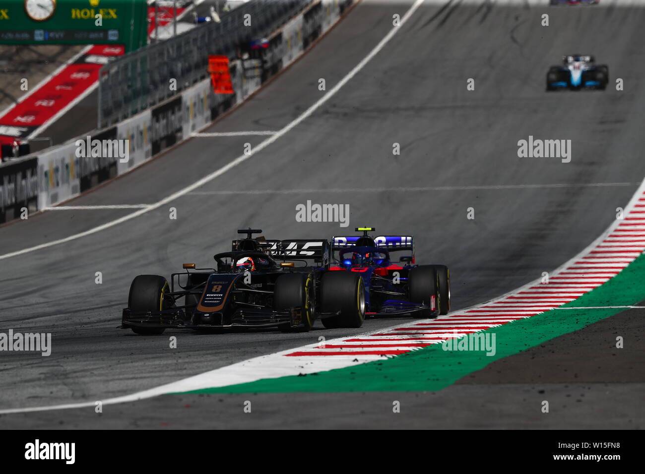 Spielberg, Austria. Il 30 giugno, 2019. #08 Romain Grosjean, Haas Team di F1. Austrian Grand Prix 2019 Spielberg. Credit: Indipendente Agenzia fotografica/Alamy Live News Foto Stock