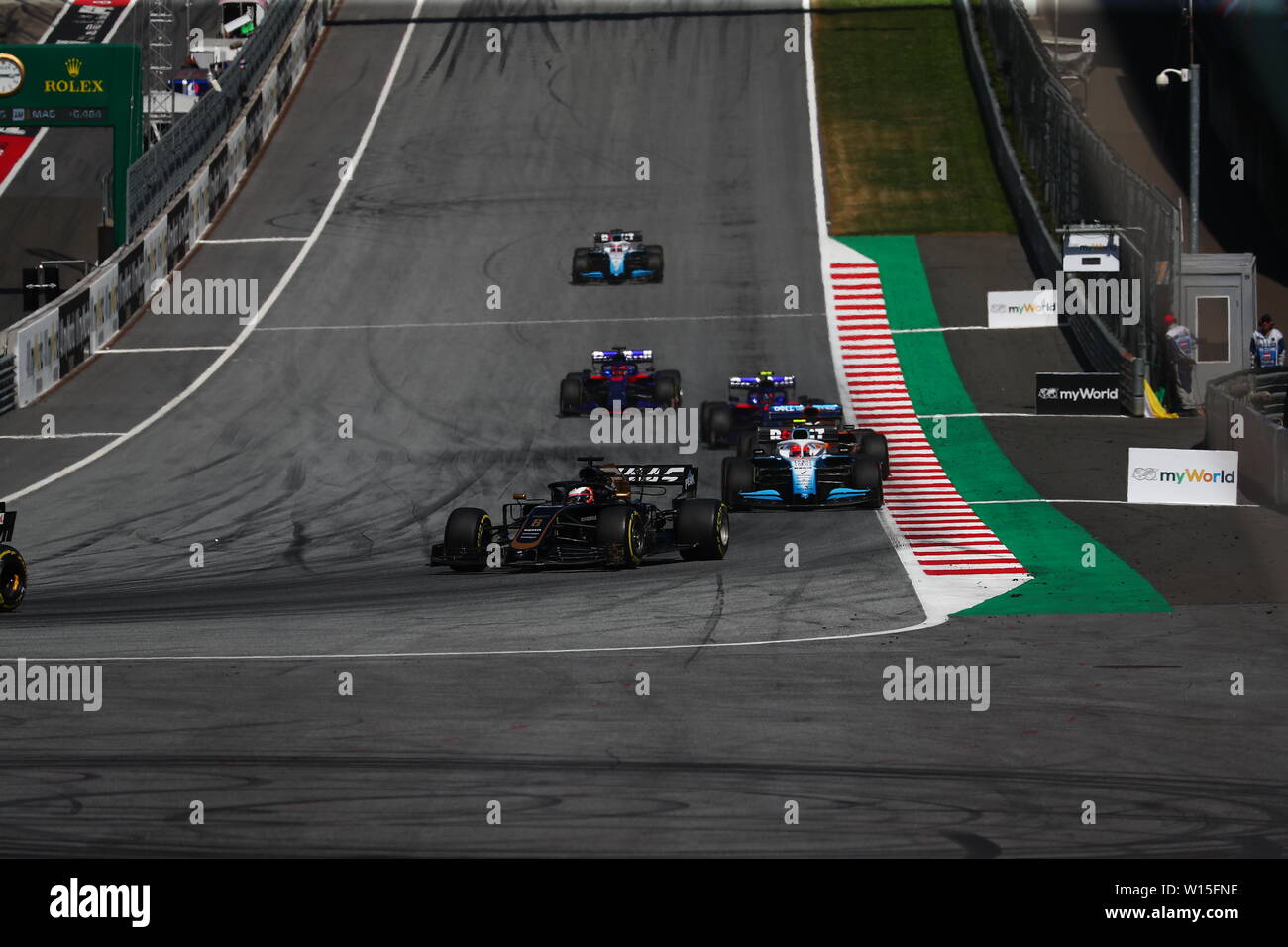 Spielberg, Austria. Il 30 giugno, 2019. #08 Romain Grosjean, Haas Team di F1. Austrian Grand Prix 2019 Spielberg. Credit: Indipendente Agenzia fotografica/Alamy Live News Foto Stock