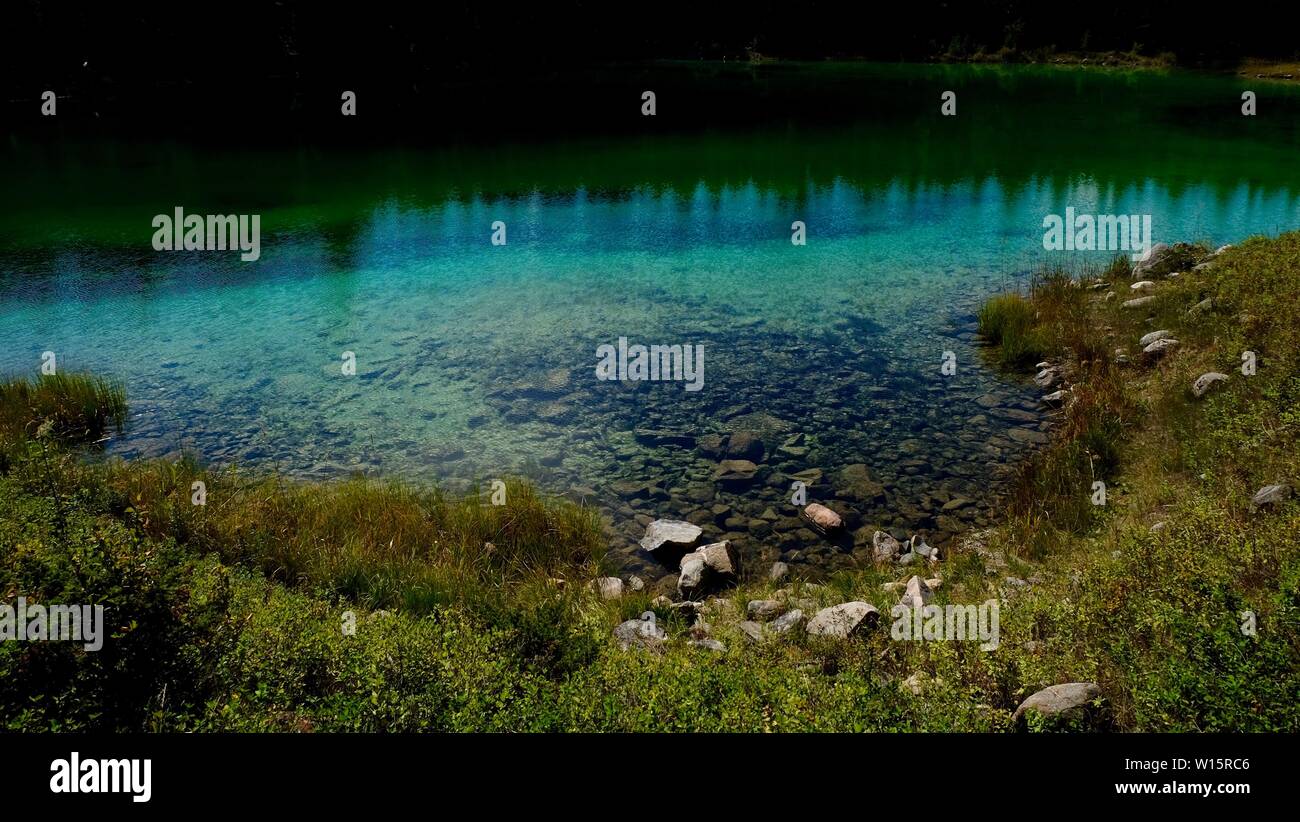 Uno dei cinque - Valle dei Cinque Laghi Foto Stock