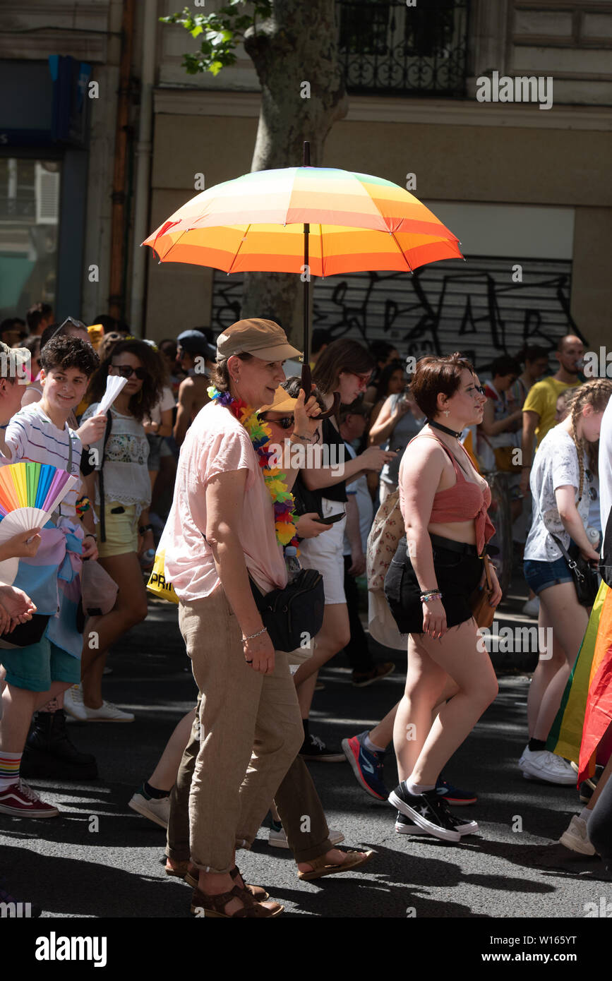 Parigi 2019 Gay Pride Foto Stock