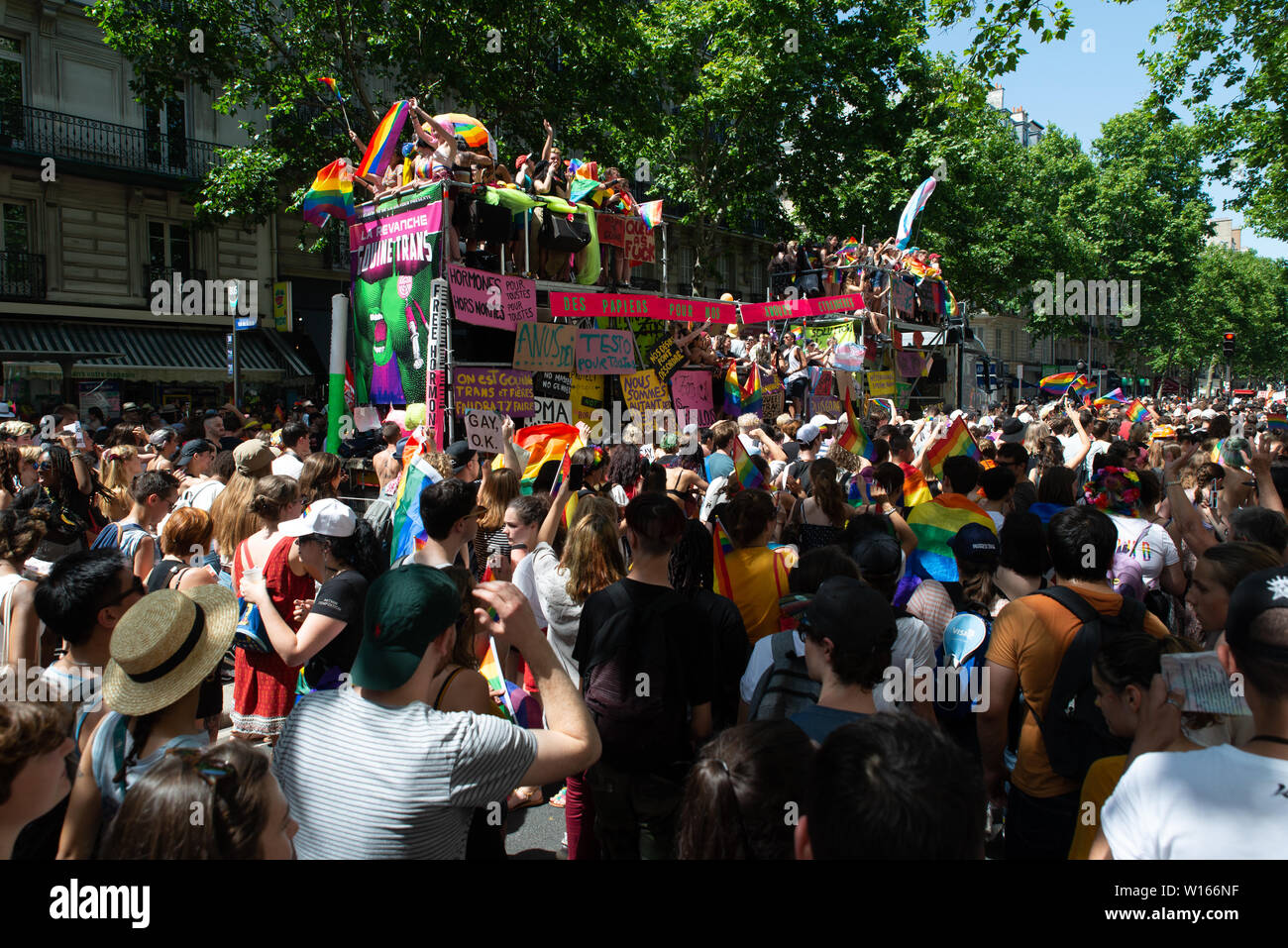 Parigi 2019 Gay Pride Foto Stock