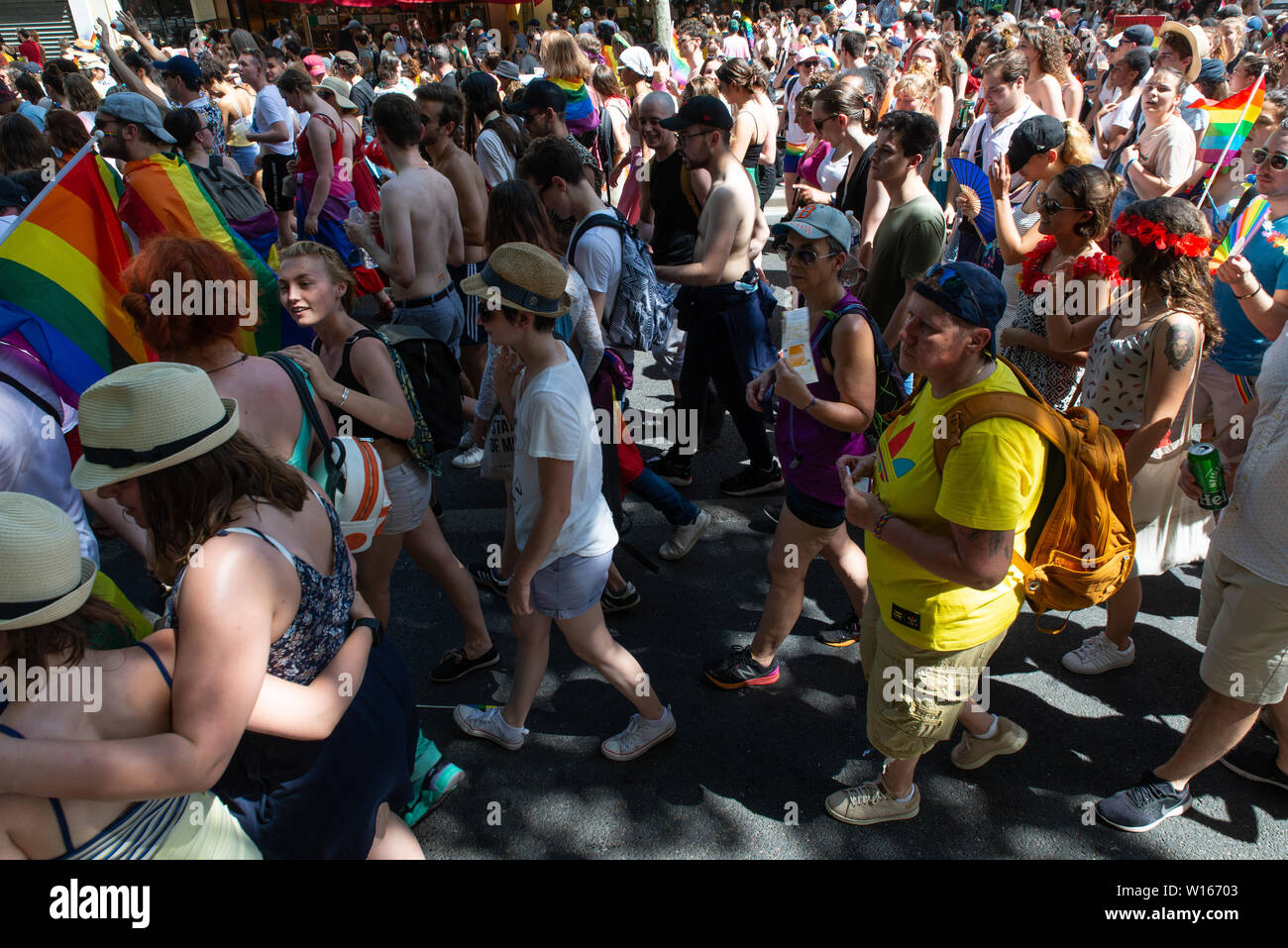 Parigi 2019 Gay Pride Foto Stock