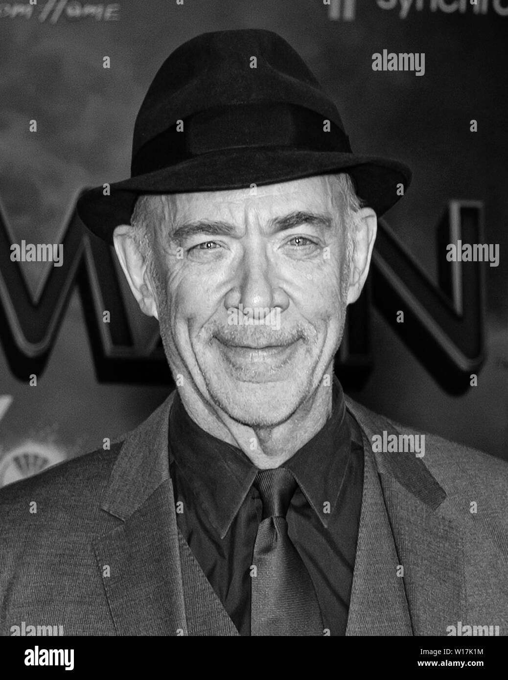 Los Angeles, CA - Giugno 26, 2019: JK Simmons assiste la premiere di Sony Pictures "ragno-uomo lontano da casa" tenutasi presso la TCL Teatro Cinese Foto Stock