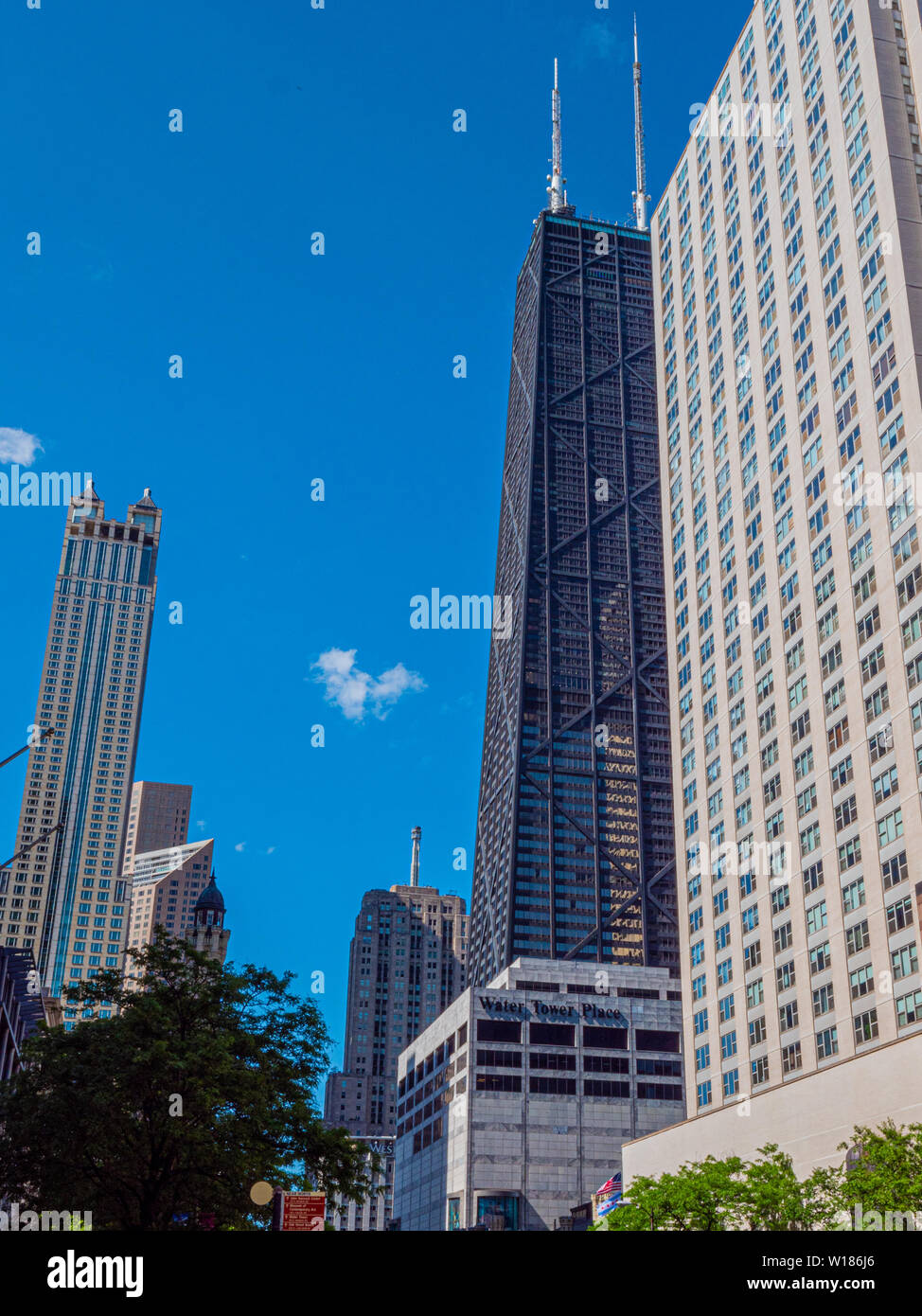 Architettura di Chicago - Chicago, Stati Uniti d'America - 12 giugno 2019 Foto Stock