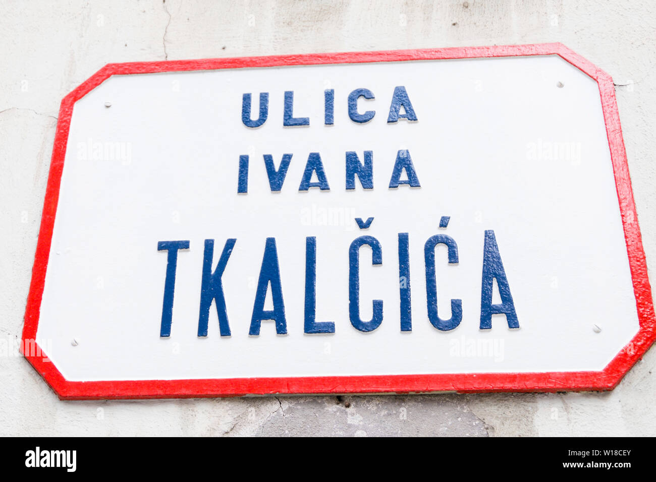 Ulica Ivana Tkalcica, Zagabria, Croazia Foto Stock