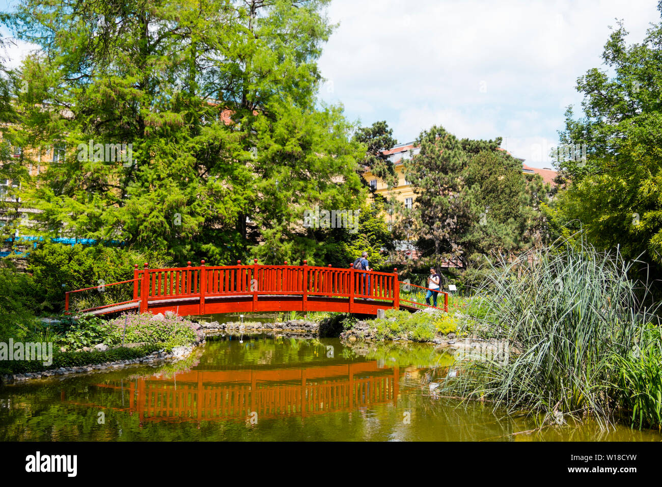 Botanicki vrt, Giardino Botanico, Zagabria, Croazia Foto Stock