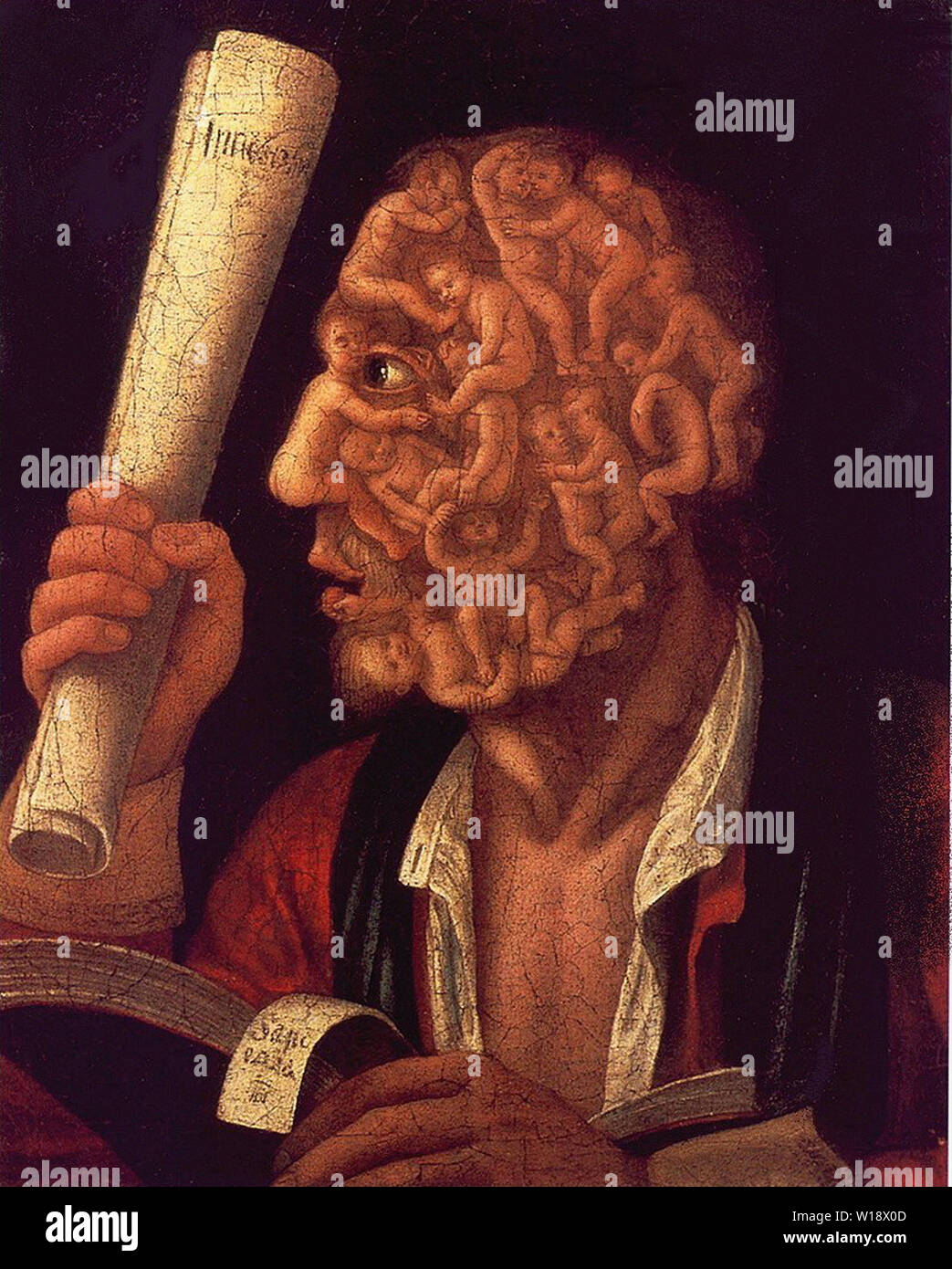 Giuseppe Arcimboldo - Ritratto Adam 1578 Foto Stock