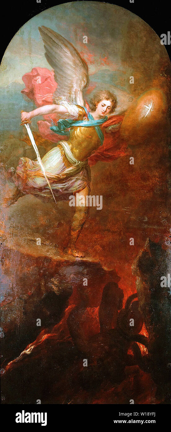 Vladimir Borovikovsky - Arcangelo Michele 1794 Foto Stock