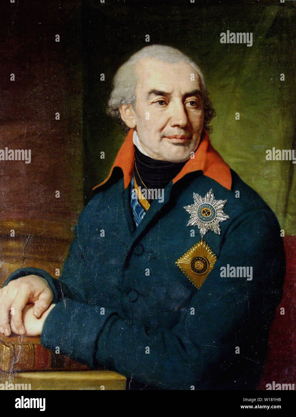 Vladimir Borovikovsky - Ritratto del principe G S Volkonsky Foto Stock
