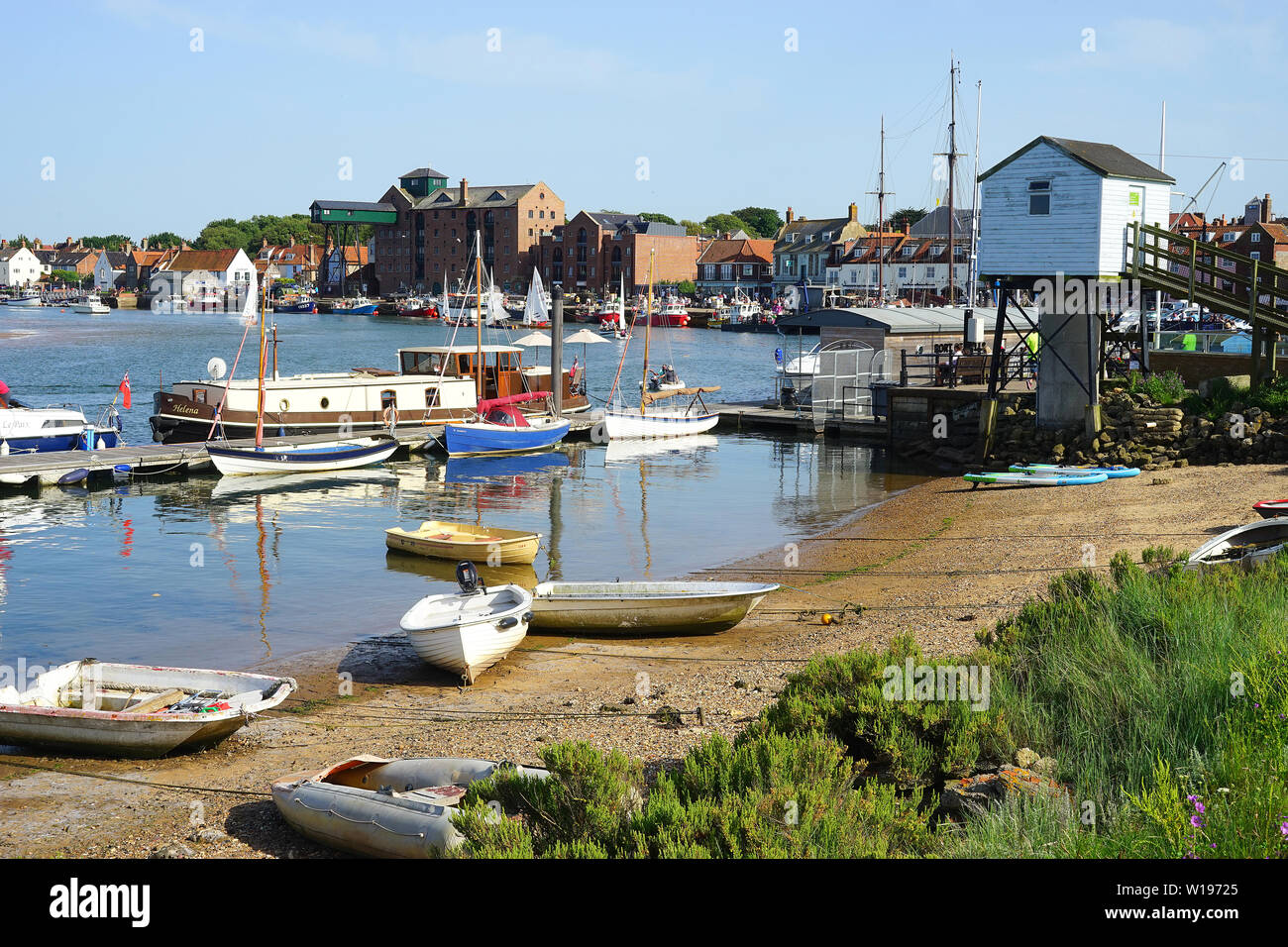 Il Quay a Wells-next-il-Mare, Norfolk Foto Stock