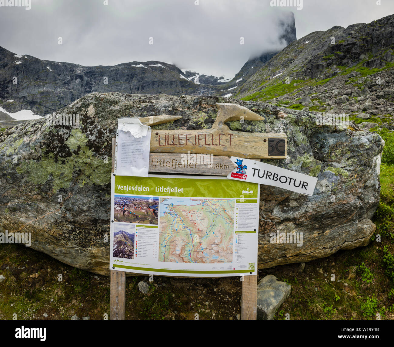 Sentiero turistico norvegese immagini e fotografie stock ad alta ...