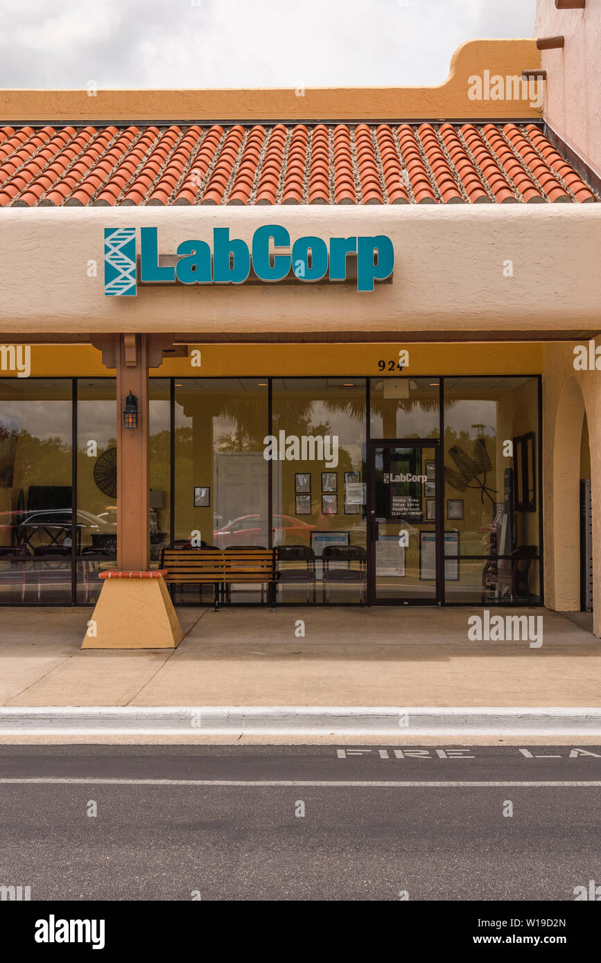 Storefront LabCorp a Lady Lake, Florida USA Foto Stock