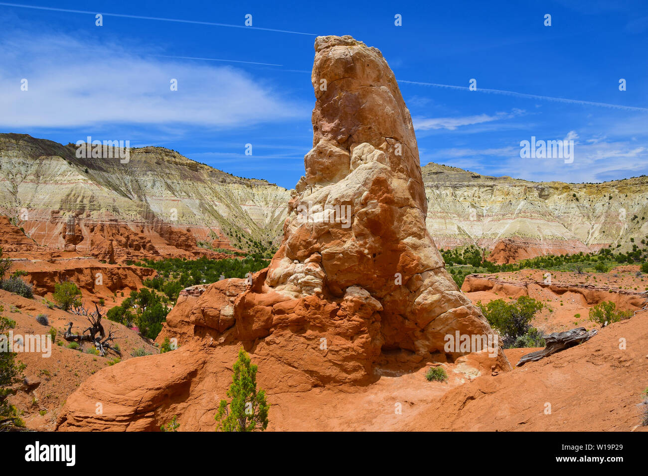 Le formazioni rocciose nella parte sud-ovest dello Utah, Stati Uniti d'America Foto Stock