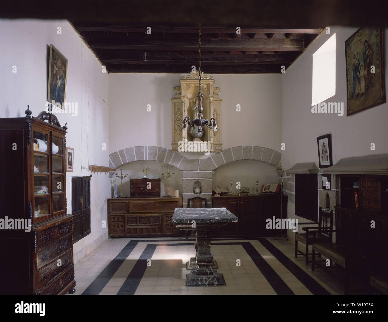 SACRISTIA DE LA IGLESIA de San Juan Bautista de Hinojosa del Duque CONOCIDA COMO LA CATEDRAL DE LA SIERRA - SIGLO XVI. Autore: HERNAN RUIZ II O HERNAN RUIZ EL JOVEN. Posizione: Iglesia de San Juan Bautista. HINOJOSA DEL DUQUE. CORDOBA. Spagna. Foto Stock