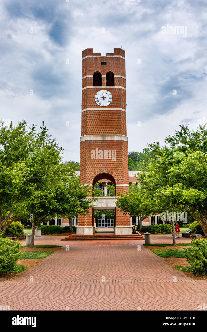 CULLOWHEE, NC, Stati Uniti d'America - 4 maggio: Alumni Tower il 4 maggio 2019 presso la Western Carolina Università in Cullowhee, North Carolina. Foto Stock