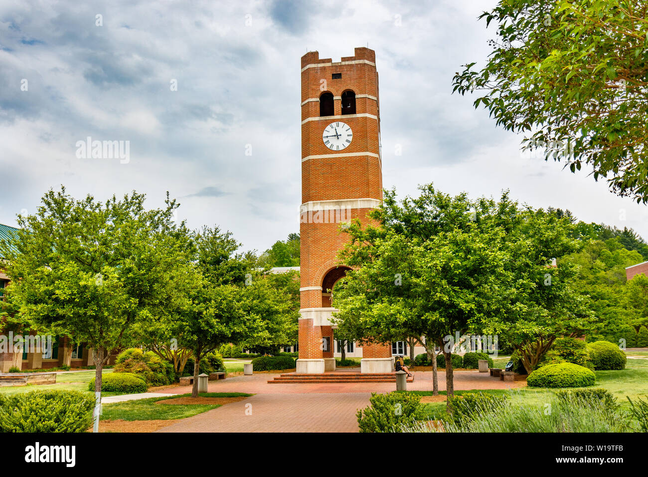 CULLOWHEE, NC, Stati Uniti d'America - 4 maggio: Alumni Tower il 4 maggio 2019 presso la Western Carolina Università in Cullowhee, North Carolina. Foto Stock
