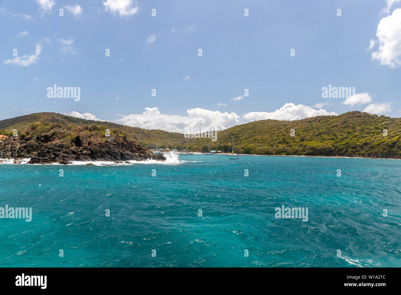 Saint Vincent e Grenadine, Mayreau, Salt Whistle Bay Foto Stock