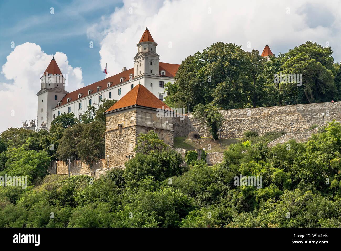 Il castello di Bratislava - la più importante e centrale nel castello di Bratislava. Slovacchia Foto Stock