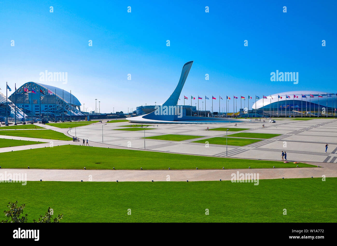 Russia, Sochi - 14 ottobre 2018-Stadium Arena Big in Imereti resort Foto Stock
