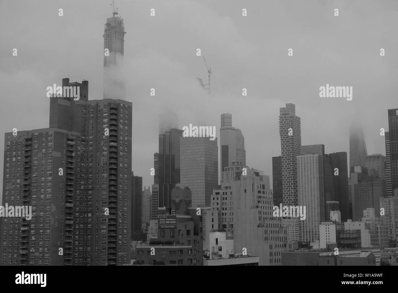 Una immagine del centro di Manhattan a New York City e New York Foto Stock