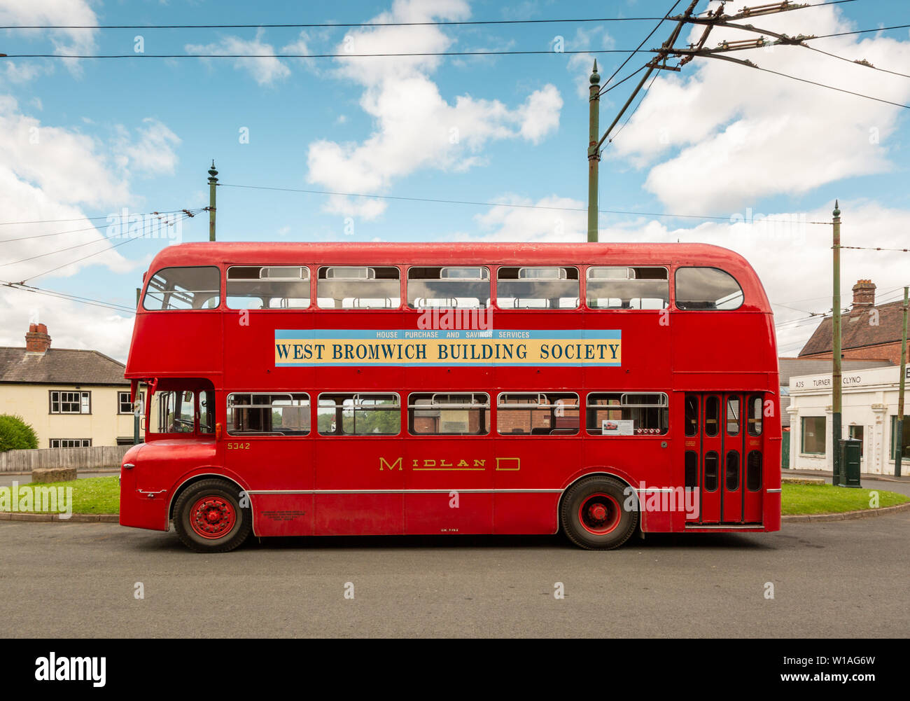 Vecchio Classic double decker bus, Black Country Living Museum, Dudley Regno Unito Foto Stock