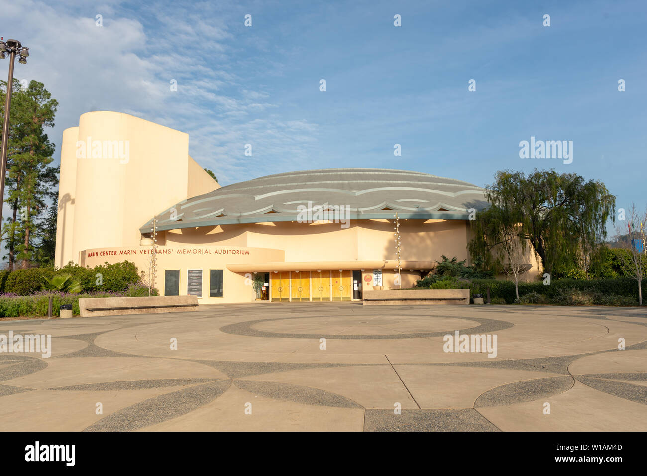 SAN RAFAEL, CA - 27 gennaio 2019: Marin Civic Center, San Rafael, CA Foto Stock