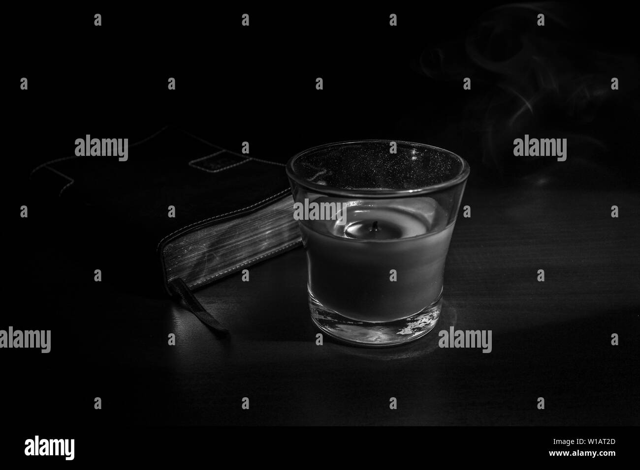 Infausto in bianco e nero shot Foto Stock