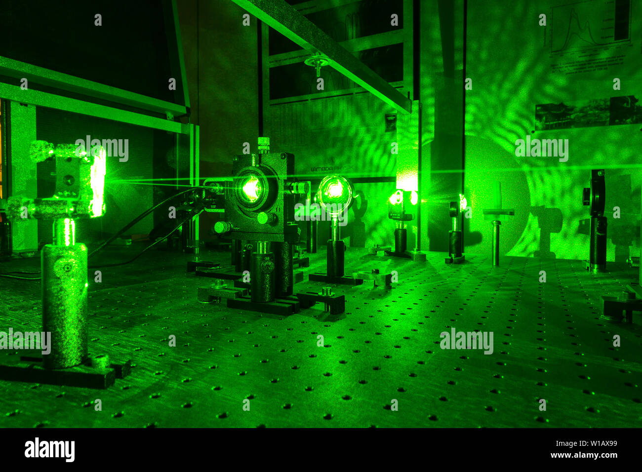 Laboratorio Laser Foto Stock
