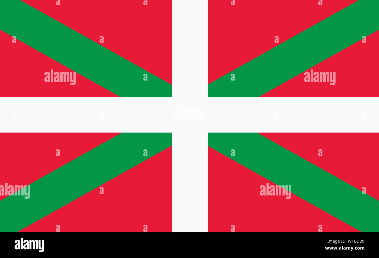 Una bandiera della regione basca illustrazione in background di file di grandi dimensioni Foto Stock